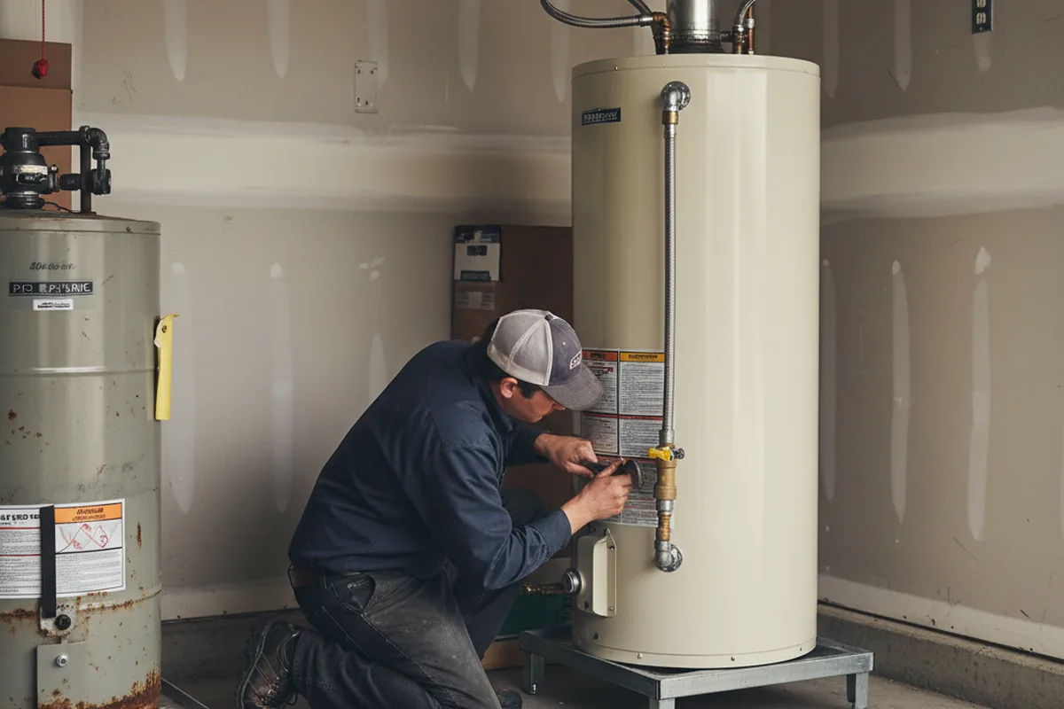 Water heater and shutoff valve replacement in Loxley